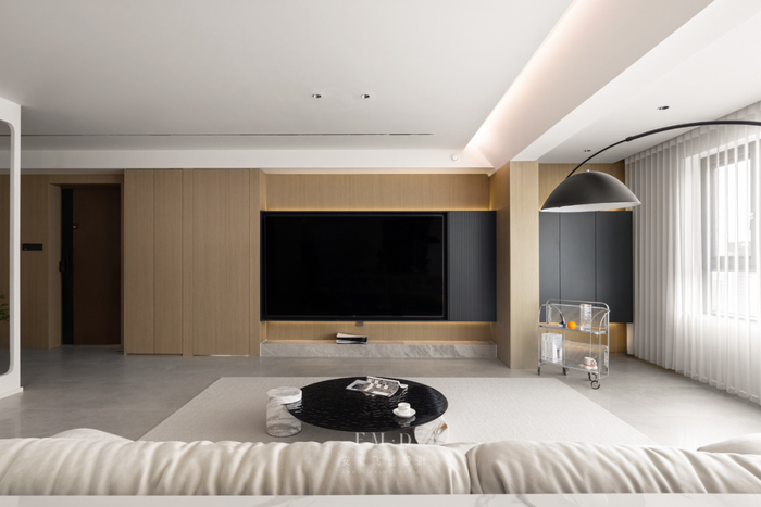 包裹木饰面装饰显然,不是所有承重墙的宽度都是那么听话,可以刚好包