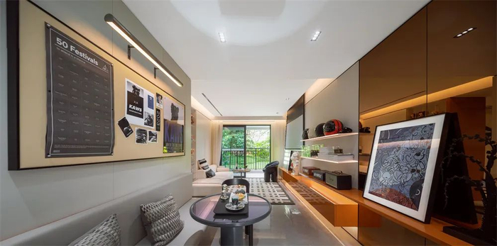 ▲75平方米样板间实景。