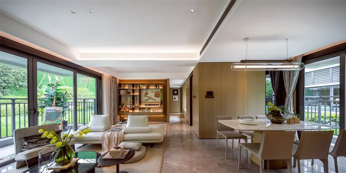 ▲103平方米样板间实景。