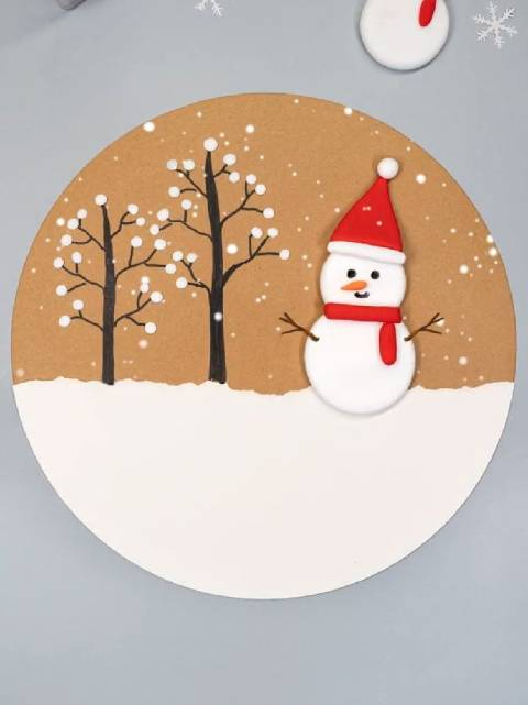 冬天来了和孩子一起做个雪景手工迎接冬天吧