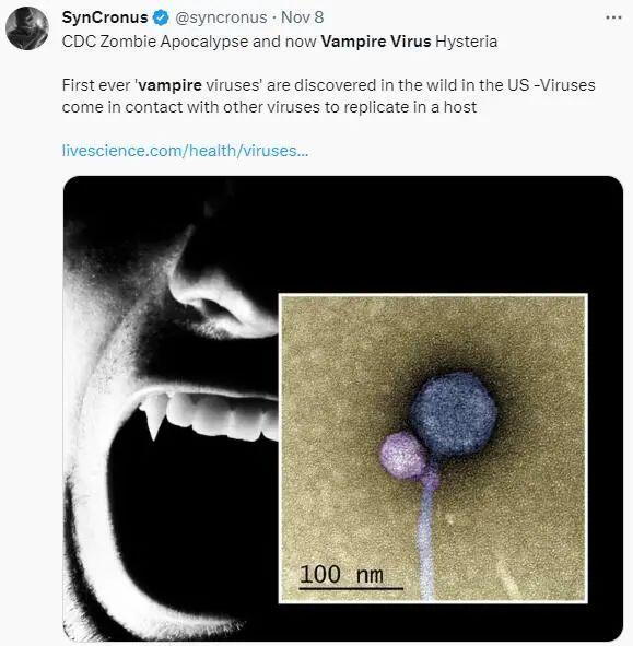 [咋舌]美国首次发现吸血鬼病毒!