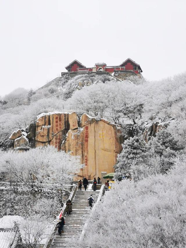 30张照片,带你看初雪后大美泰山!