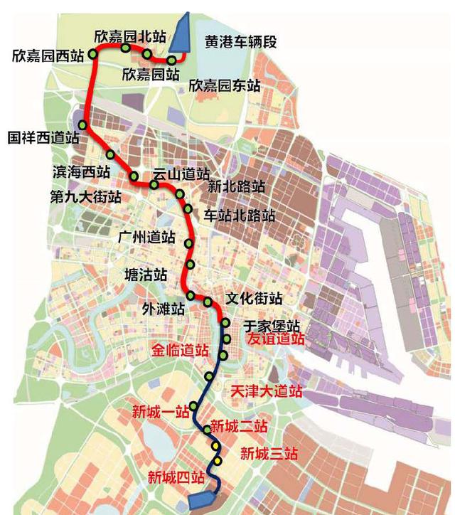 天津地铁21号线线路图图片