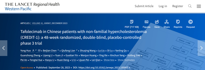 截图来源：The Lancet Regional Health – WesternPacific