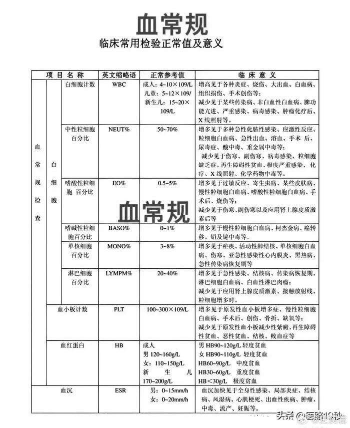 学会自己看报告, 各种常规或血生化检查报告! 676767 