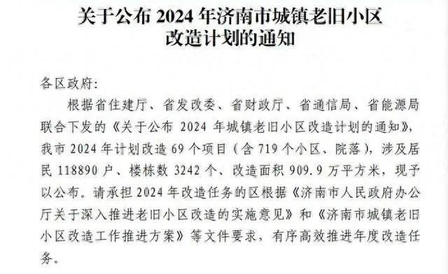 2024年濟南市城鎮老舊小區改造計劃公佈快看有沒有你家小區