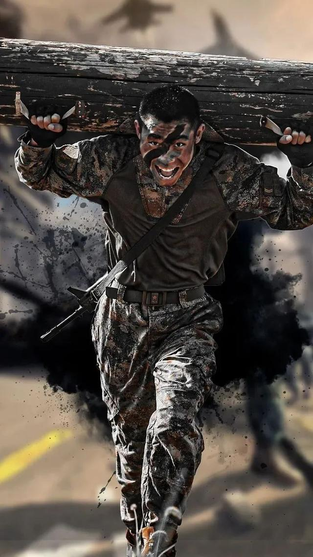 血性军人 钢铁的汉战必用我 枕戈待旦血性军人 钢铁的汉用我必胜 一往