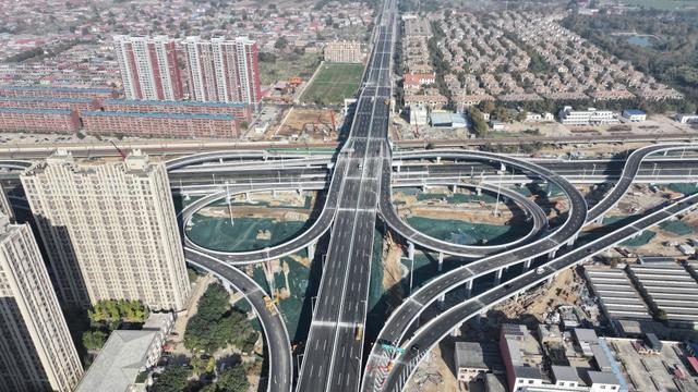 石家庄北三环市政化改造项目体育大街,中华大街互通立交11月15日通车