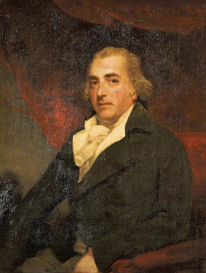 霍普纳《约翰·柯立斯像》（1800年，布莱顿与胡福博物馆藏）