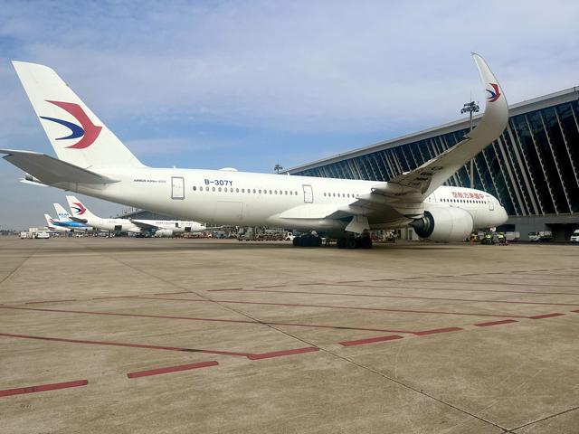 东航使用宽体客机A350-900执飞“上海-开罗”。受访者供图
