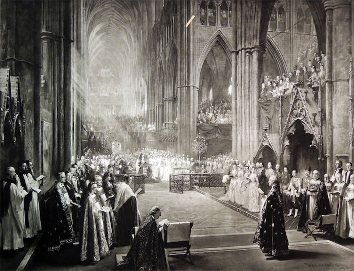 《维多利亚女王登基金禧纪念庆典西敏寺礼拜法会图》（照相复制版）