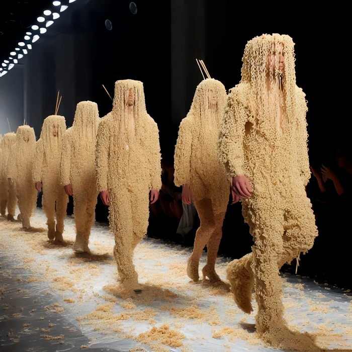 年度面条人大赛,日本泡面时装秀,离谱又炸裂!|日本|时装秀_新浪新闻