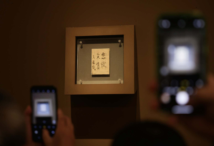 《悲欣交集》展出现场  新京报 图