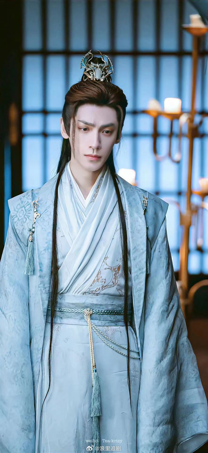 是什么古风贵公子走进现实,蓝衣束发文质彬彬|束发|公子|罗云熙_新浪