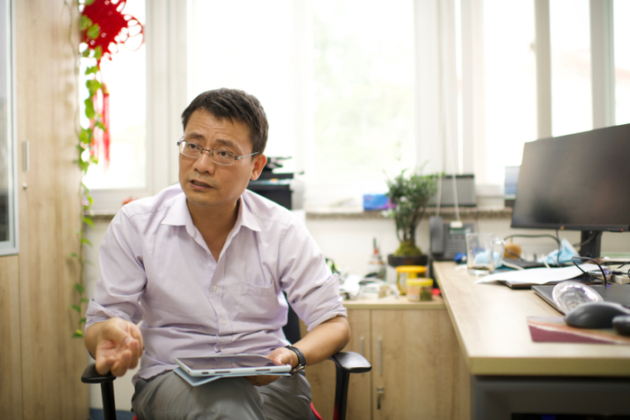 赵晓龙分享科室建设内容 摄影/田栋梁