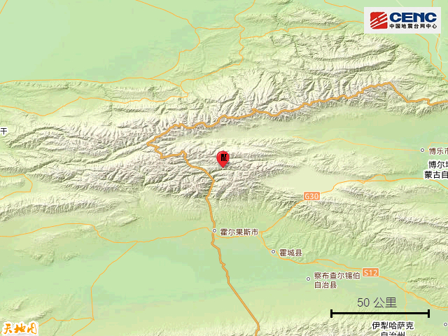 新疆伊犁州霍尔果斯市发生40级地震