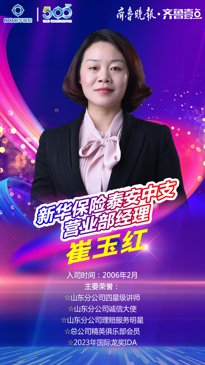 新华保险潍坊中支营业部经理崔玉红:种下一颗诚心 开出最美的花|团队