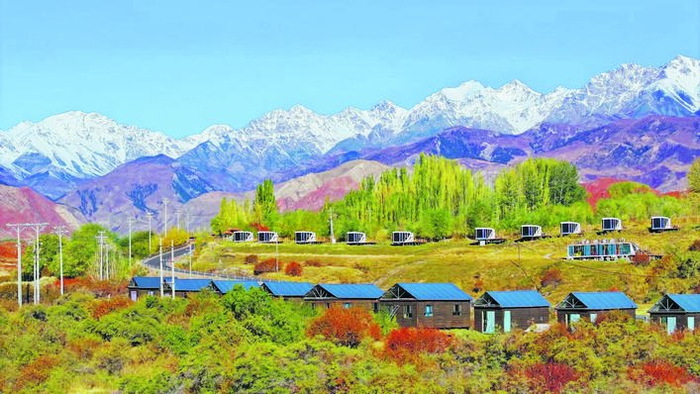 塔村秋景美如画