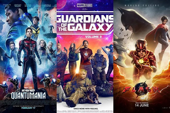（《蚁人与黄蜂女：量子狂潮》《银河护卫队3》《闪电侠》（图源：豆瓣）