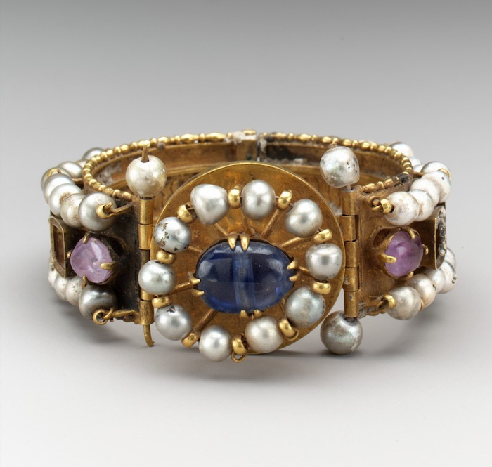 珠宝手镯，拜占庭，公元500-700年，纽约大都会艺术博物馆藏