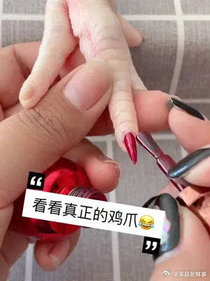今天来搞笑来啦来看看真正的鸡爪