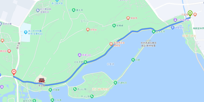 北山街（环城西路—保俶路一曙光路）