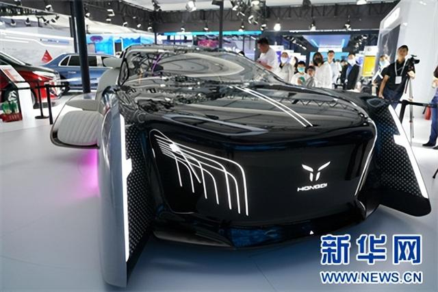 在2023中关村论坛展览（科博会）中拍摄的红旗智能平台HIS。