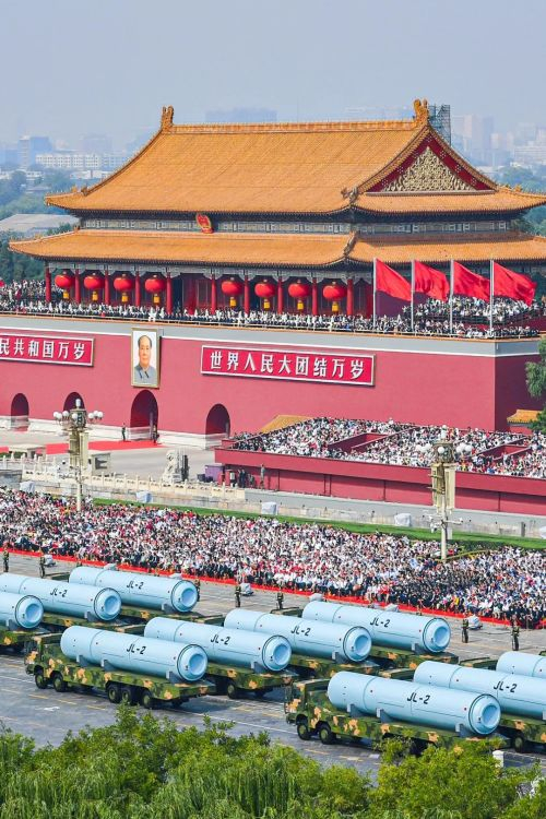 国庆阅兵上的"导弹方队",彰显着如今中国军队的实力| 图片来源@视觉