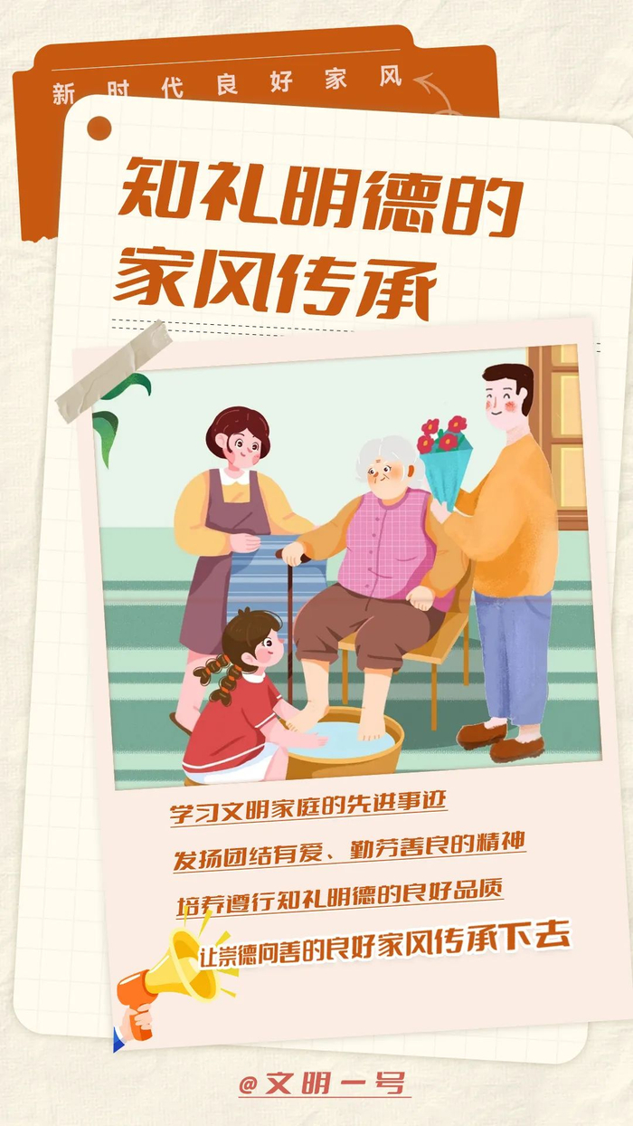 知礼明德的家风传承诚实守信的家庭准则睦邻友善的家庭风尚勤俭节约的