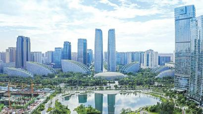 位于成都天府国际金融中心的中国人寿四川省分公司。