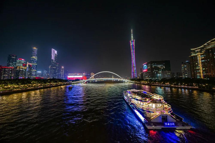 珠江夜游新船来了,"远海启航"号游船正式投运|广州市_新浪新闻