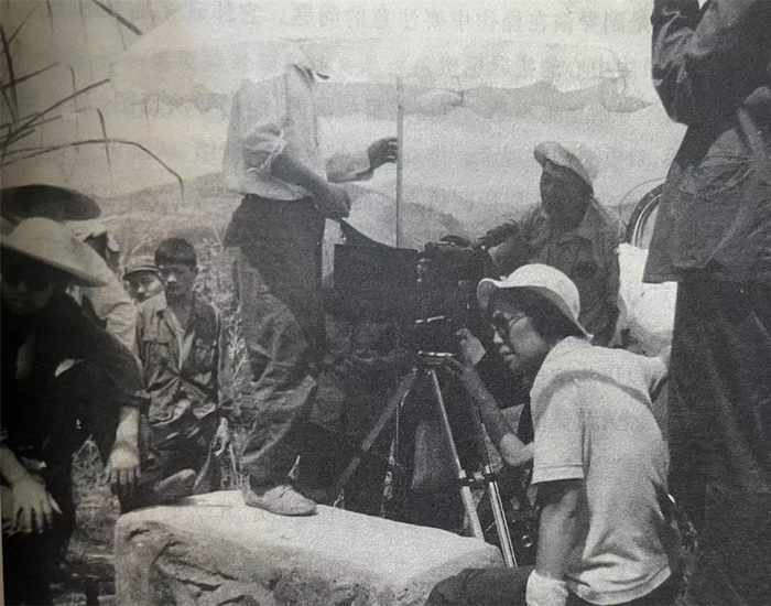 《高山下的花环》片场工作照