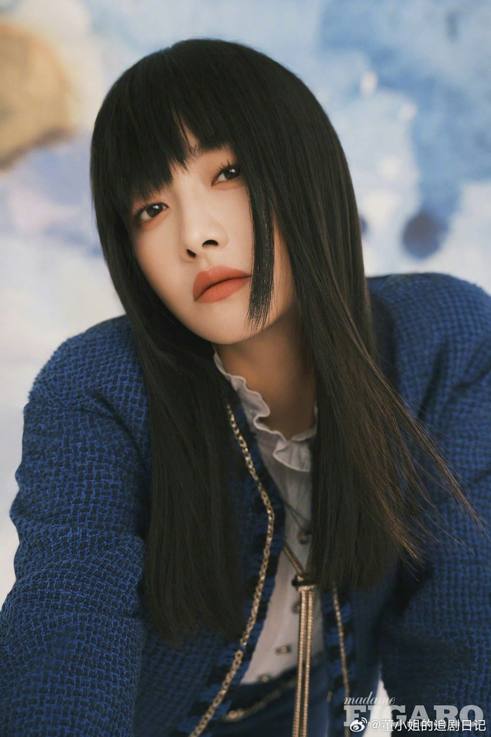 宋茜时装十二月封面来啦～ 桀骜不驯的眼神77飘逸长发……|宋茜