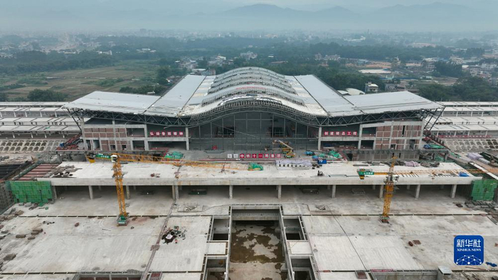 南玉高铁全面加快建设|高铁|玉林市|无人机_新浪新闻
