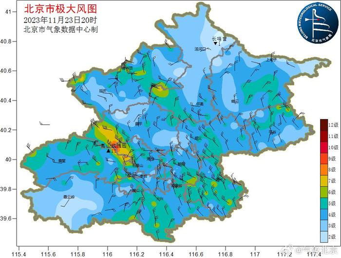 北京實時天氣陣風減小氣溫仍低夜間最低溫零下8左右