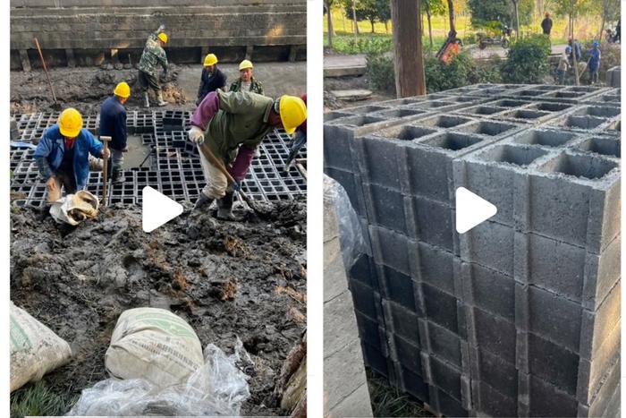 上海崇明一河道治理为何要在河底“铺砖”？用来做什么？