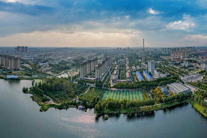 河南通许:碧水绕城 风景如画|河南|摄影|航拍_新浪新闻