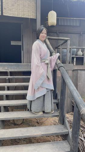 群众演员向书墨饰演百姓。受访者供图