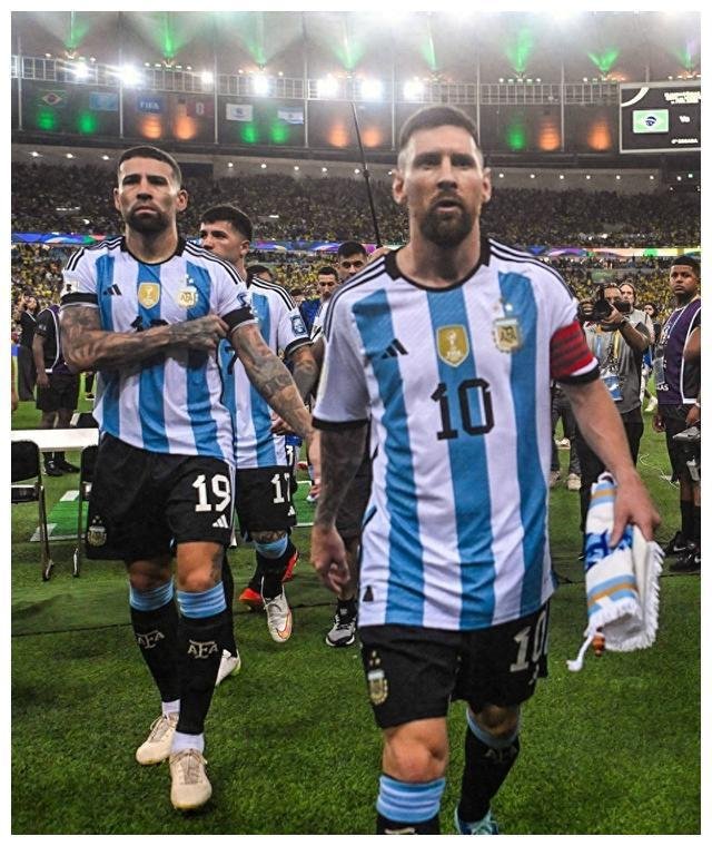 梅西默契传球奥塔门迪绝杀阿根廷10击败巴西世预赛三连胜