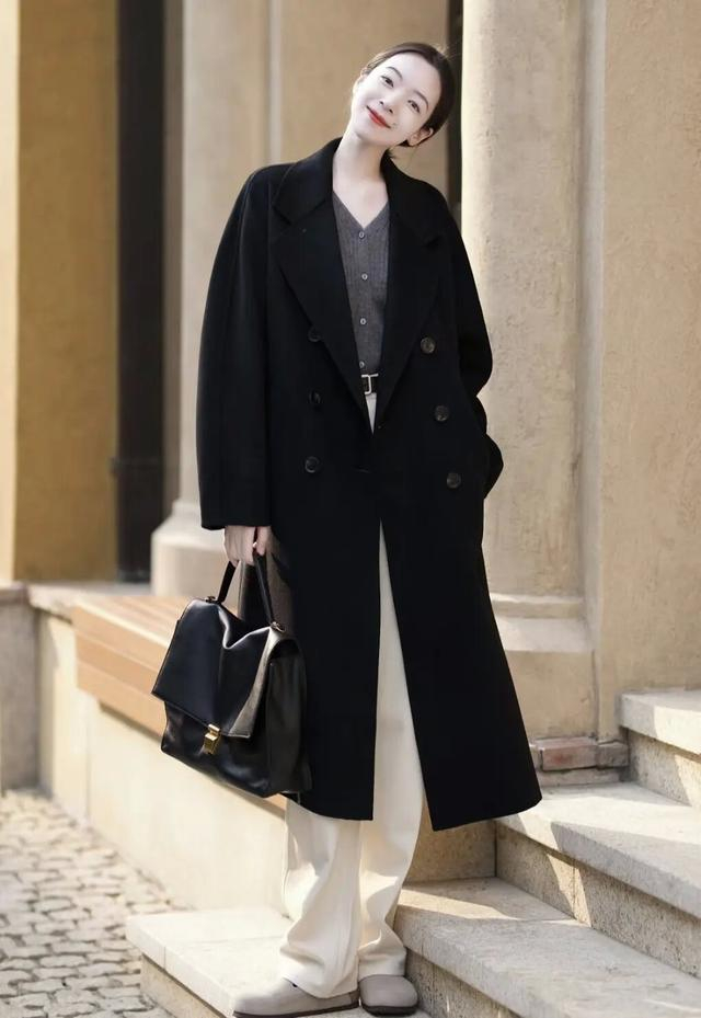 阔腿裤 3种单品,时髦保暖还显瘦,整个冬天都美爆了|阔腿裤|大衣|时髦