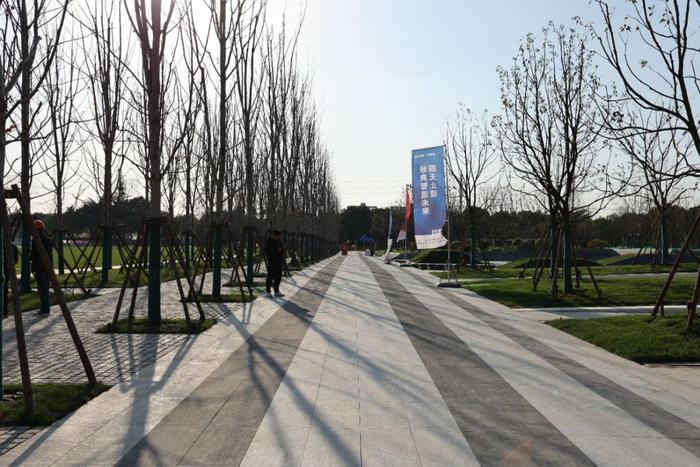 处生态地标,去年11月项目获得施工许可后,南虹桥集团作为公园实施主体