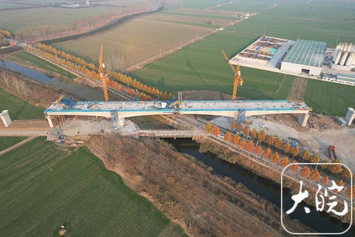 淮宿蚌城际铁路淮宿特大桥工程取得关键性进展