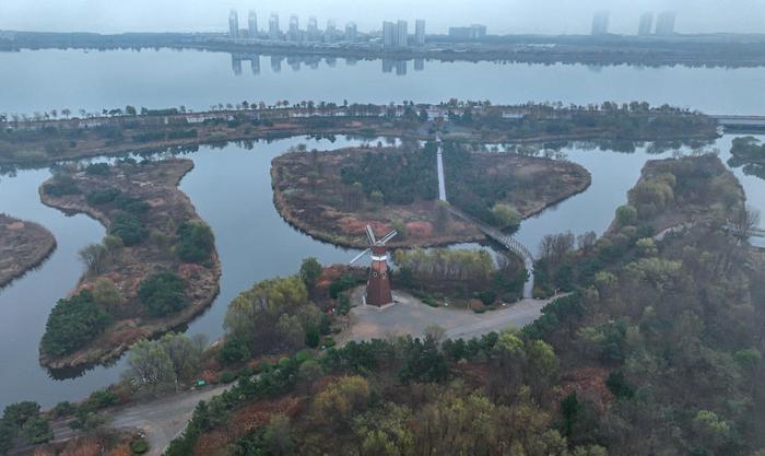 山東榮成溼地公園美如畫活水靚城促發展