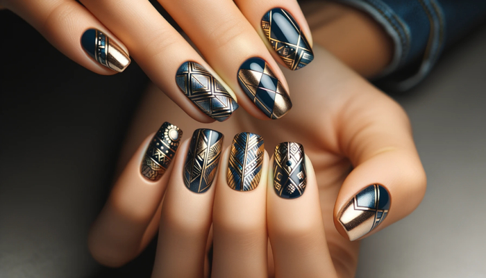 美甲。图片来源：作者AI生成