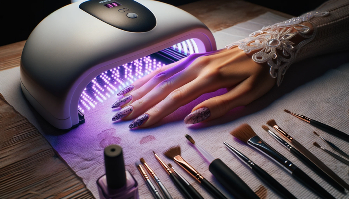 紫外线美甲灯。图片来源：作者AI生成