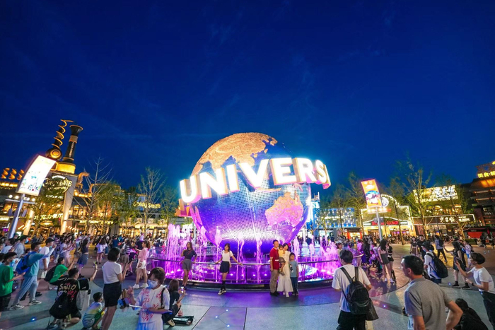 环球影城城市大道。记者 武亦彬 摄