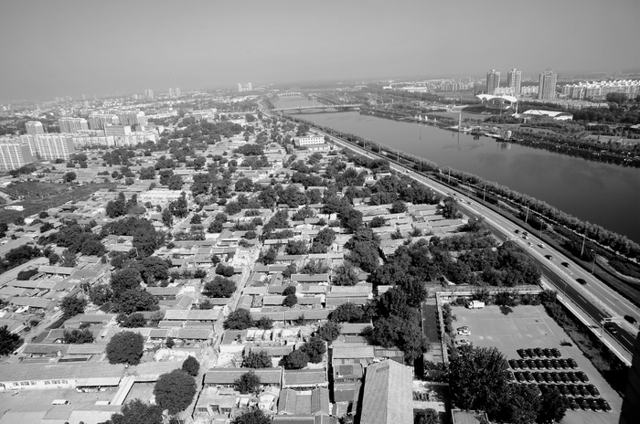 运河商务区所在地曾是上营棚户区。武政 摄于2009年