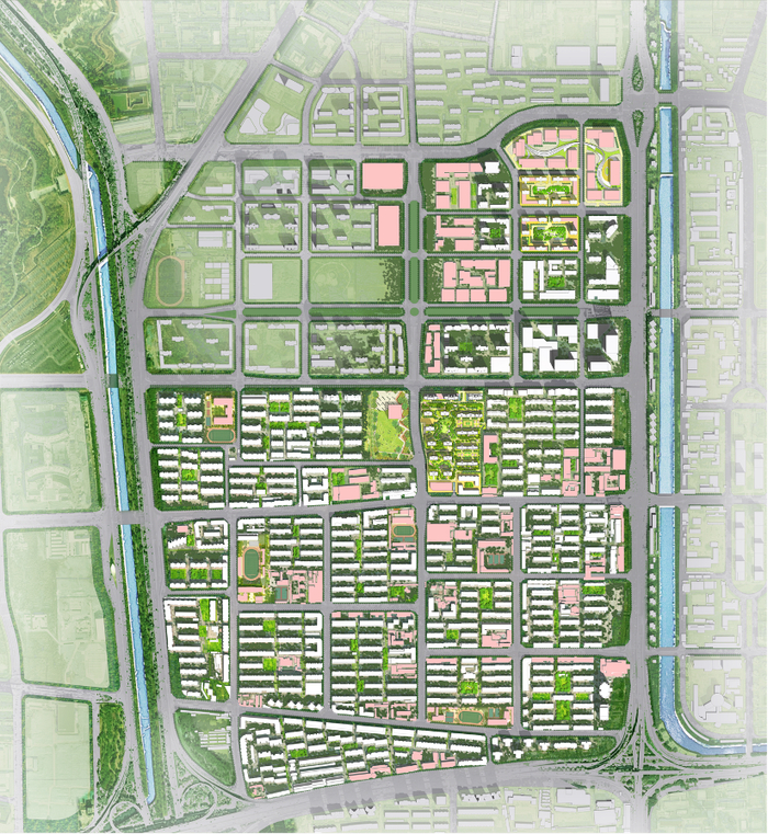 天拖片区总体平面图