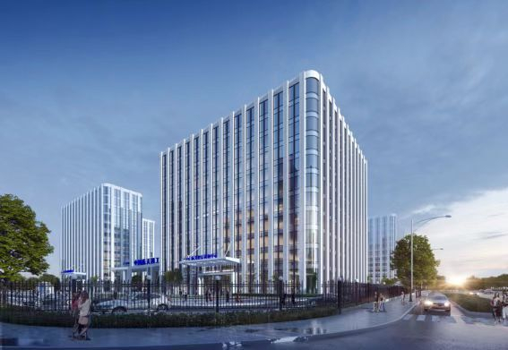 智信科技大厦主楼效果图11月29日,由在汉央企中国一冶承接的设计施工