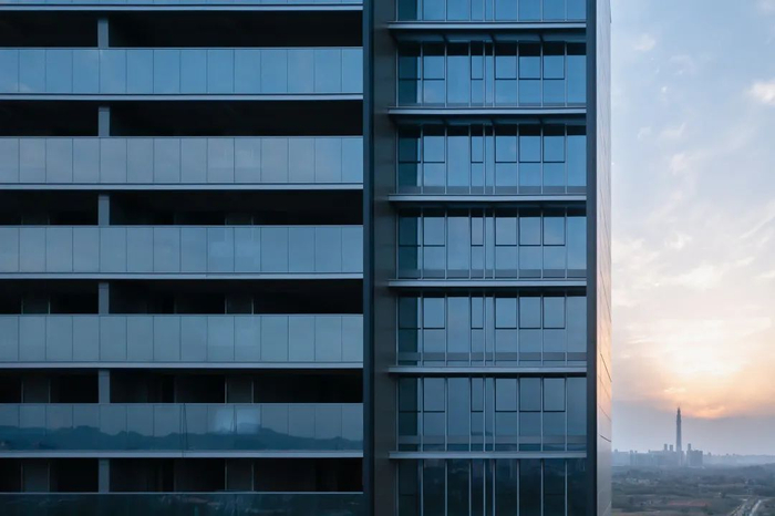 （图：东安湖1号外立面实拍图）